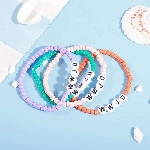Vista 47 de Long tiantian WWJD - Pulsera con texto en inglés «What Would Jesus Do», pulseras WWJD para mujeres, pulseras W.W.J.D para hombres, joyería