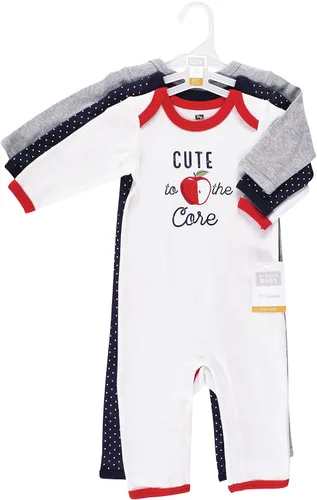 Vista 2 de Hudson Baby - Overol unisex de algodón para bebé Manzana