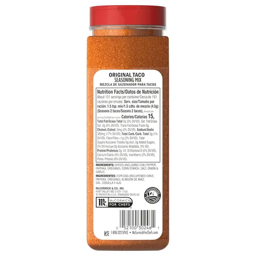 Vista 23 de Mezcla de condimentos para tacos original de McCormick, 24 oz