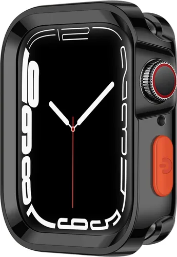 Vista 11 de Amizee Estuche Resistente Compatible con Apple Watch Series 9/8/7 41mm SE 3/2/1 Series 6/5/4 40mm, Funda Protectora de TPU Blanda a Prueba de Golpes