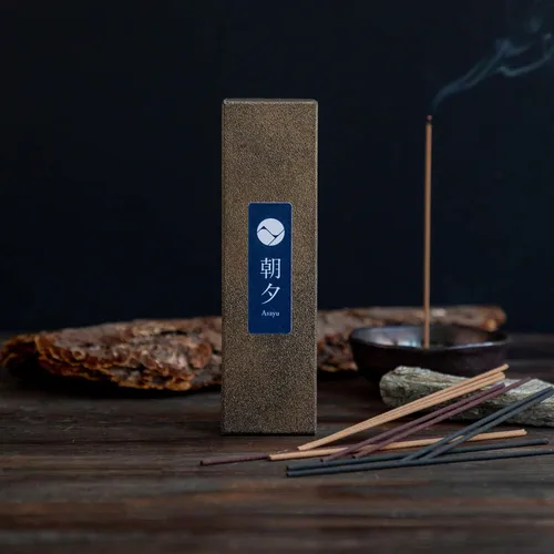 Vista 3 de Asayu Japan Variedad de varillas de incienso - 5 fragancias naturales, 20g, 100% hechas en Japón Paquete de muestra de incienso - para yoga