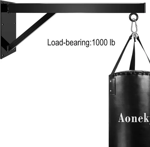 Vista 5 de Aoneky Heavy Duty Punching Bag Wall Mount Bracket, 1000LB Capacity Universal Boxing Bag Hanger for MMA, Muay Thai, Home Gym Training, Solid Steel