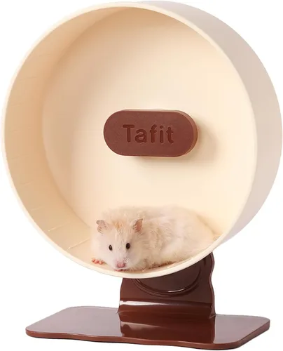 Vista 24 de Rueda de ejercicio para hámster súper silenciosa de Tafit – 8.66 pulgadas Verde aguacate