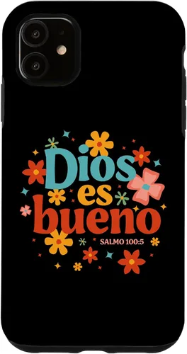 Vista 8 de Funda religiosa de la Biblia para iPhone 16 Dios Es Bueno Spanish Christian Jesus God