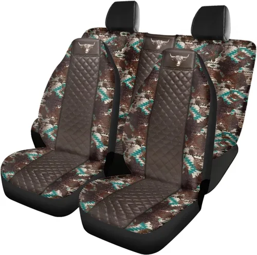 Vista 21 de Howilath 250 USA Anniversary - Juego de 4 fundas de asiento de automóvil de ajuste universal para asientos delanteros y traseros para uso en todas