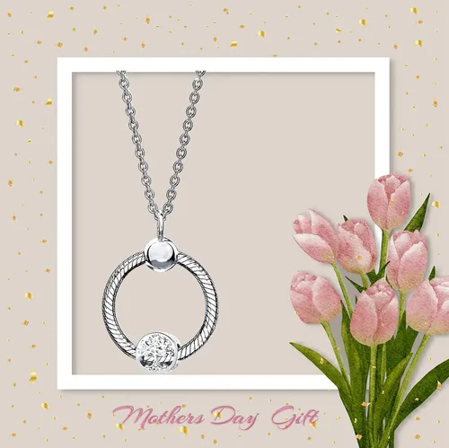 Vista 6 de QeenseKc Dije de círculo de la vida familiar para siempre árbol de la vida para pulsera Pandora