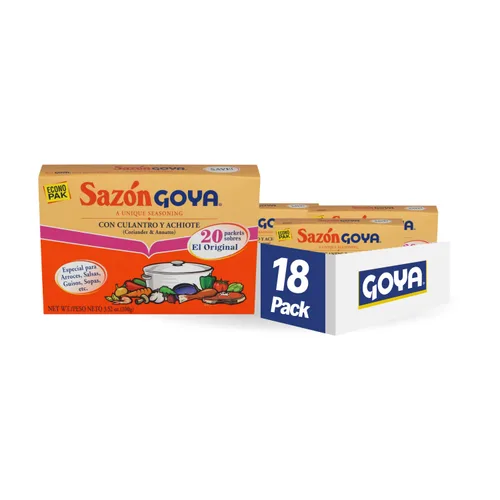 Vista 8 de Goya Foods Sazón Condimento con cilantro y Annatto, 1.41 onzas (paquete de 36)