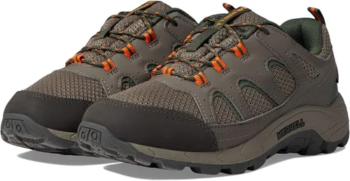 Vista 2 de Merrell Tenis de senderismo impermeables Oakcreek de encaje bajo para niños, Rosado