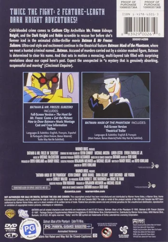 Vista 2 de Batman & Mr. Freeze SubZero Batman Mask of the Phantasm