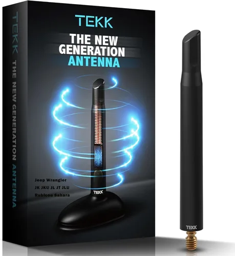 Vista 49 de Tekk - Antena corta compatible con Jeep Wrangler 1987-2006 Diseñada para una recepción optimizada de FM/AM 4.8 pulgadas