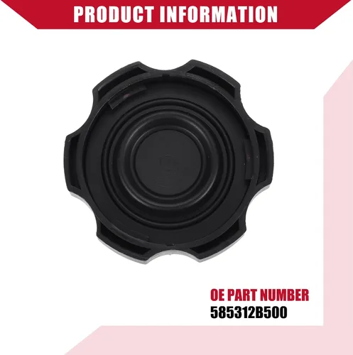 Vista 7 de NO.58531-07000 - Tapa de depósito para cilindro maestro de freno automático para Hyundai Accent 1999-2006, plástico duradero, 1 unidad, color negro