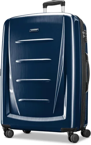 Vista 16 de Samsonite Winfield 2 Equipaje rígido con ruedas giratorias, Carbón vegetal, Grande de 28 pulgadas, a cuadros
