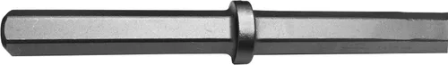 Vista 3 de Champion Chisel, herramienta de buje de acero con vástago hexagonal de 1-1/8 x 6 pulgadas, 16 dientes de acero, diseñada para martillos neumáticos