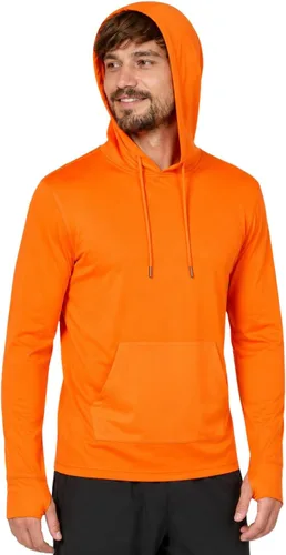 Vista 25 de INGEAR Sudadera con capucha UPF 50+ para hombre, ligera, con protección UV, de secado rápido, absorbe la humedad, con bolsillo Negro