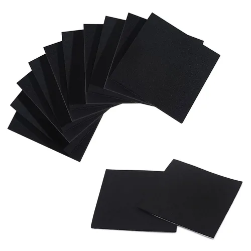 Vista 11 de Hojas acolchadas de espuma con respaldo adhesivo, espuma aislante de neopreno autoadhesiva, 4 piezas de 1/2 pulgada de grosor x 4 pulgadas de largo