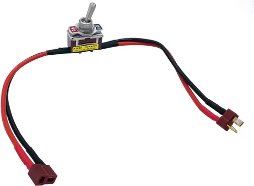 Vista 3 de Interruptor eléctrico de encendido y apagado de corriente grande con enchufe en T para RC modelo avión dron coche ESC batería