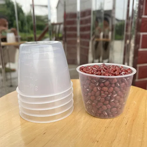 Vista 6 de AKOAK Taza medidora de arroz transparente de plástico, taza medidora de olla arrocera de 5.4 fl oz, taza medidora de arroz de doble escala