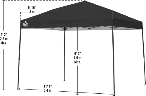 Vista 4 de Quik Shade Expedition 100 Team Colors - Toldo instantáneo Azul (Twilight Blue)