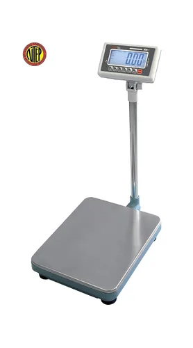 Vista 7 de VisionTechShop Báscula de sobremesa TBW-100 para almacén báscula de envío industrial y, Lb/Kg conmutable, capacidad de 100 libras, legibilidad