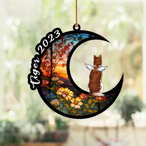 Vista 52 de Nazenti Atrapasoles conmemorativo para perros, adornos de Navidad personalizados para perros, adorno de Navidad, regalos conmemorativos para perros
