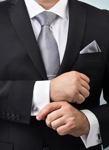 Vista 13 de Juego de corbata de regalo para hombre, corbata sedosa, bolsillo cuadrado, clips de corbata, gemelos para hombres