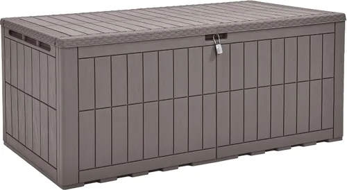 Vista 23 de YITAHOME Juego de 2 cajas de cubierta de 31 galones Negro