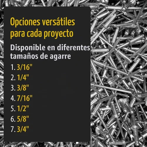 Vista 7 de BCP Fasteners 100 remaches ciegos de acero inoxidable 304 (#6-8) 3/16