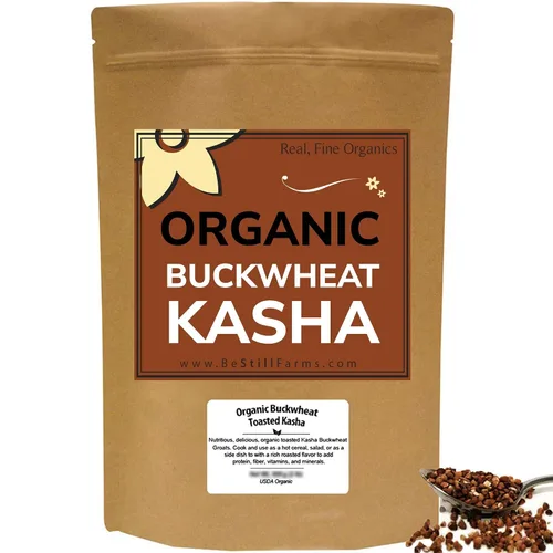Vista 6 de Granos de trigo sarraceno orgánico a granel - Cereal Kasha de trigo