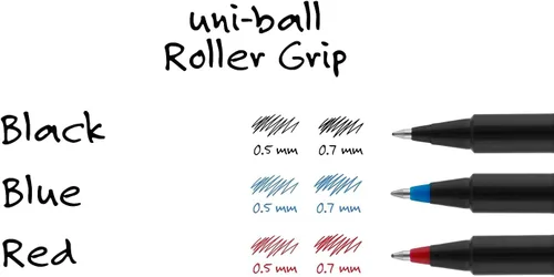 Vista 6 de uni-ball Bolígrafo de bola de rodillo de lujo, impermeable, tinta roja, micro