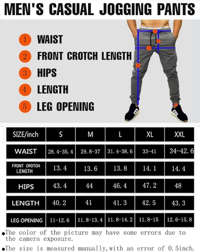Vista 4 de Pantalones de jogging para hombre, pantalones deportivos de senderismo, pantalones deportivos casuales con cordón para fitness, Negro