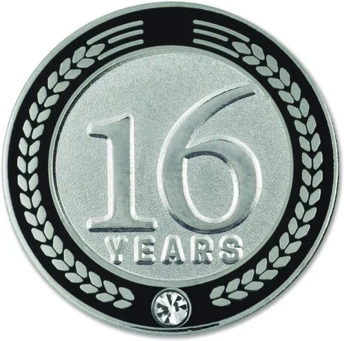 Vista 34 de PinMart Years of Service Award Employee Recognition Gift Pin de solapa - Negro