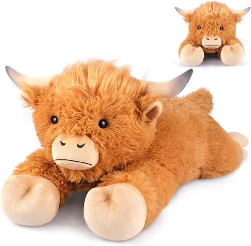 Vista 11 de SuzziPals Animal de peluche grande de 30 pulgadas, cachorro de peluche gigante grande y suave, juguetes de peluche gigantes para relajación