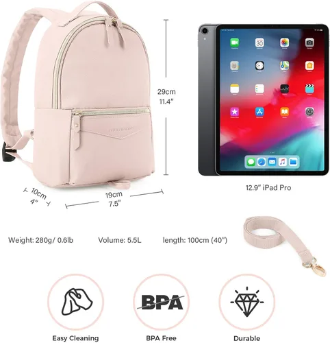 Vista 6 de mommore Mochila de viaje para niños pequeños con correa pequeña