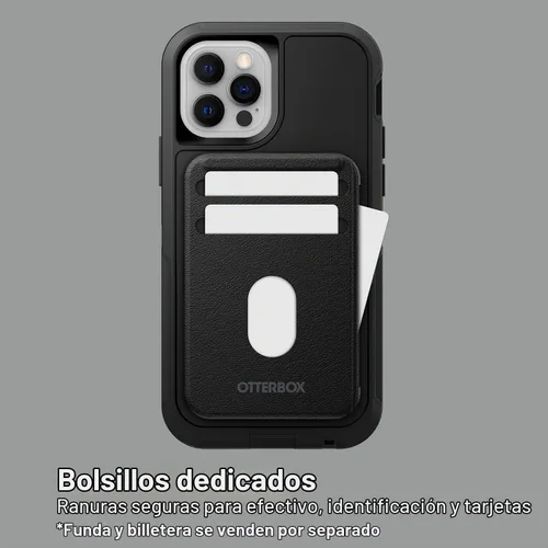 Vista 5 de OtterBox Cartera desmontable (la funda se vende por separado) para MagSafe - Negro