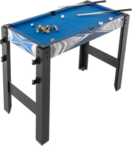 Vista 3 de Mesa de juego múltiple 5 en 1, mesa de juego combinada con hockey, billar, ping pong, tiro con arco, baloncesto para el hogar, sala