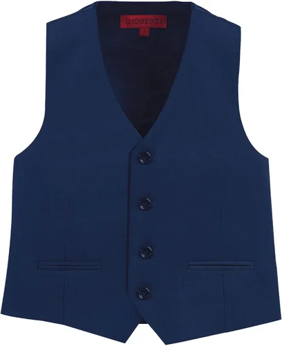 Vista 6 de Gioberti Chaleco de traje formal para niño de 4 botones Beige