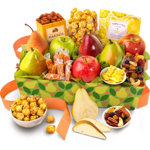 Vista 16 de A Gift Inside Get Well Soon Orchard Delight Fruta y Gourmet - Canasta de Regalo