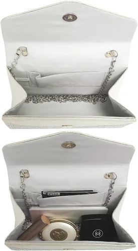 Vista 44 de Dasein Bolso de noche para mujer, embragues de fiesta, bolsos de boda, cóctel, baile de graduación, bolsos con purpurina esmerilada