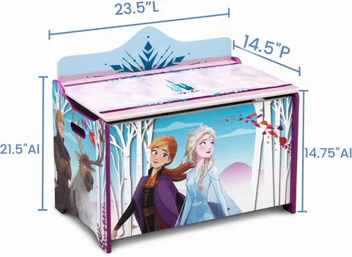 Vista 5 de Delta Children Caja de juguetes Deluxe, Frozen II (Disney)