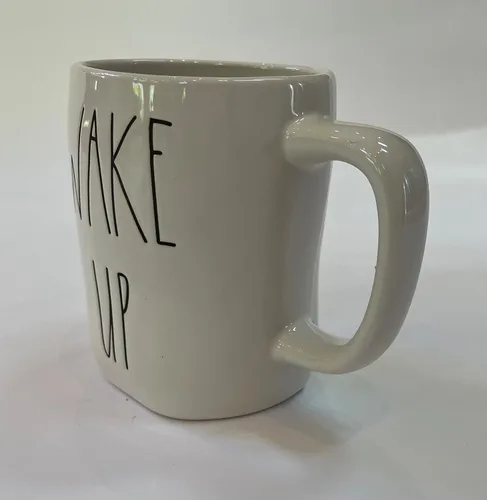 Vista 2 de Rae Dunn by Magenta WAKE UP - Taza de café de cerámica LL