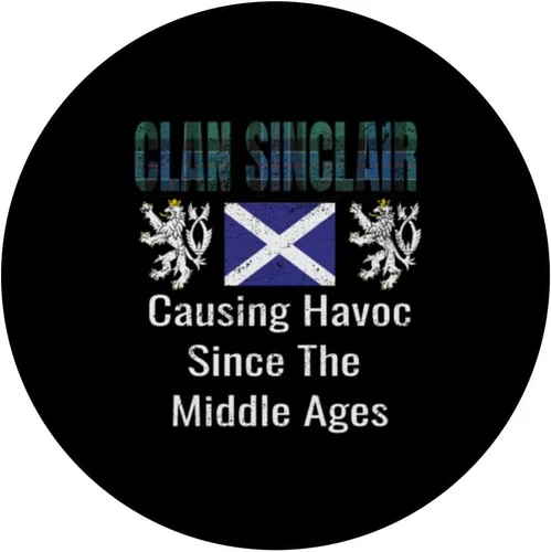 Vista 3 de Clan Sinclair Tartan Scottish Family Name Scotland Pride PopSockets Standard PopGrip