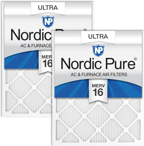 Vista 13 de Nordic Pure 20x20x1 (Tamaño real: 19 1/2 x 19 1/2 x 3/4) Filtros de aire para caldera/aire acondicionado Poly Green MERV 6 – Reduce el polvo