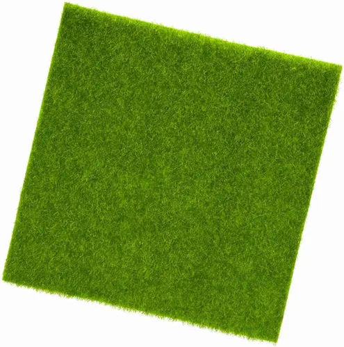 Vista 5 de Estink Césped artificial, alfombra sintética para exteriores, adorno de jardín en miniatura, para manualidades, paisajismo, césped artificial