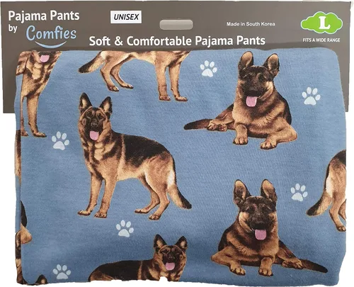 Vista 2 de E S Imports - Pantalones de descanso para perro de pastor alemán para mujer pantalones de pijama para perro
