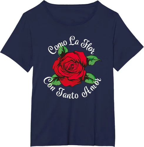 Vista 18 de Como La Flor - Bailar Cumbia - Mexican Rose Fiesta Regalo Camiseta Negro