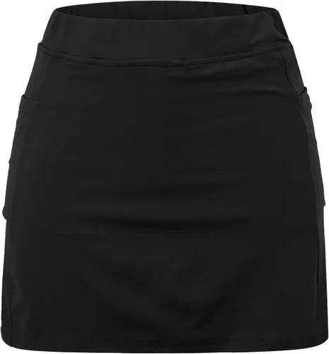 Vista 5 de Faldas pantalón corto para mujer con bolsillos, cintura media, pantalones cortos de yoga, leggings, tallas grandes, faldas atléticas de golf, tenis