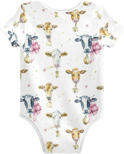 Vista 2 de vvfelixl Body para bebé niña Llama Alpaca Cactus Manga Corta Algodón Ropa de Bebé Para Niñas 0-24 Meses Negro