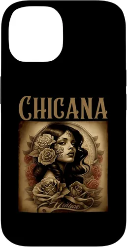 Vista 4 de iPhone 16 Chicana Style Tattoos Clothes Women Mexican American Latina Case