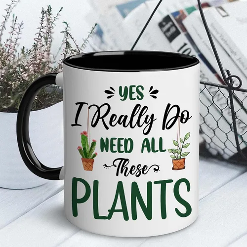 Vista 7 de WHIDOBE Regalo para jardineros – Taza de plantas para amantes de las plantas – Regalos de jardinería para mujeres y hombres – Yes I Really Do Need
