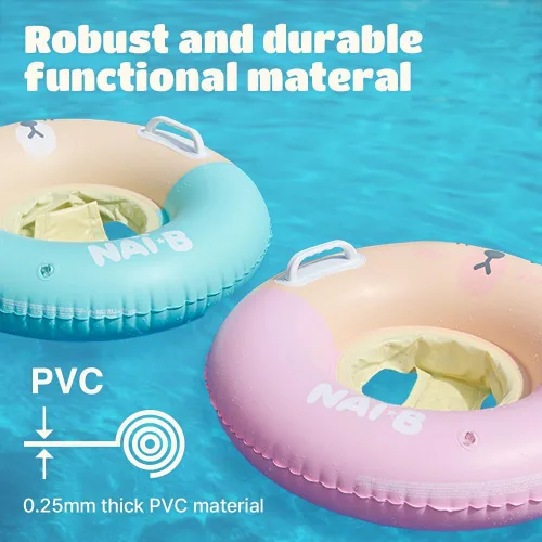 Vista 7 de NAI-B - Flotador de natación para bebé, anillo inflable de piscina con asiento, anillo flotante para entrenamiento de natación para niños de 2 a 5